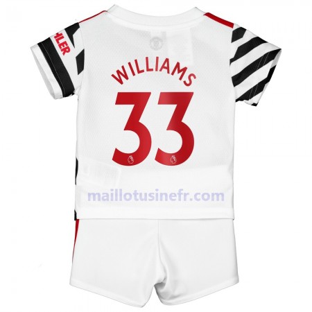 Maillot de Foot Manchester United Williams 33 Troisième 2020-21 - Enfant